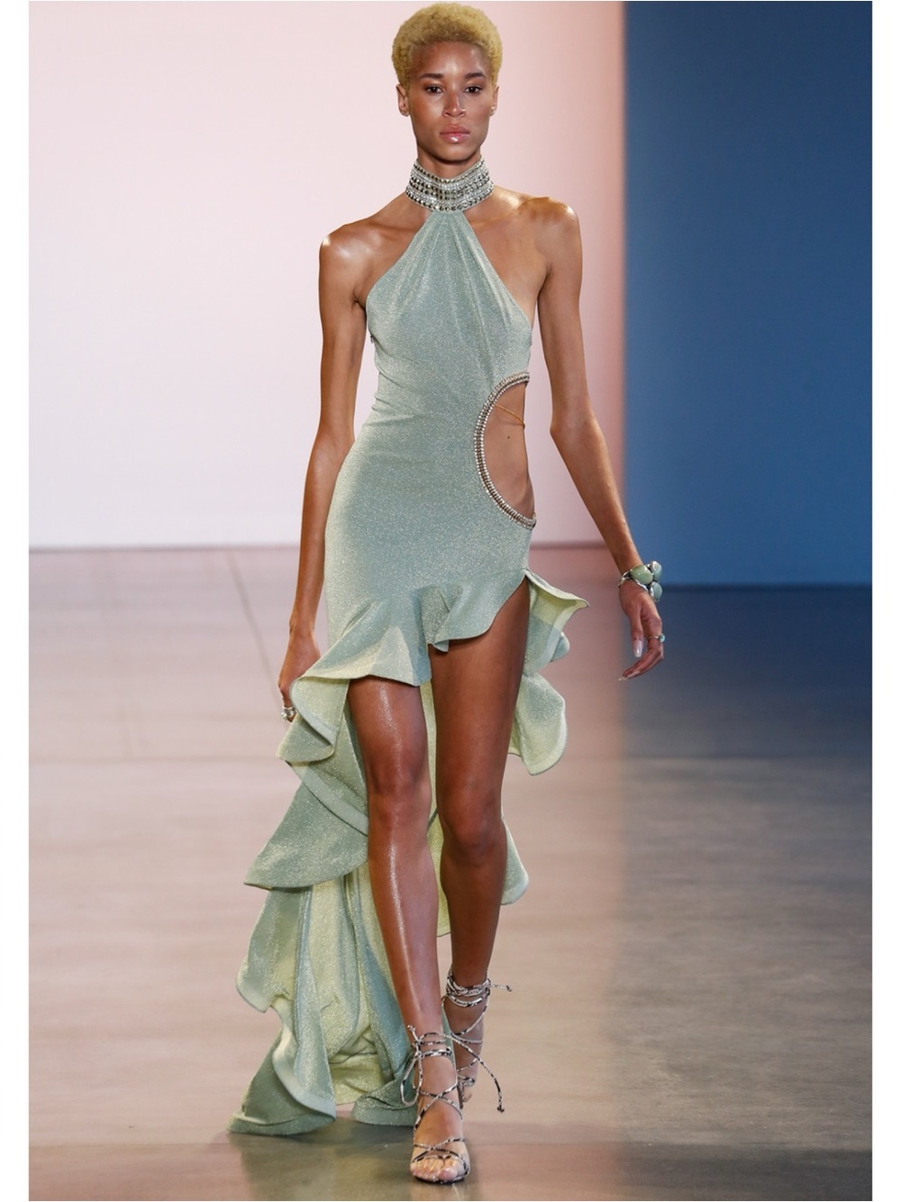 Bronx and Banco Runway X REVOLVE Nefertiti Gown in Menthol Large